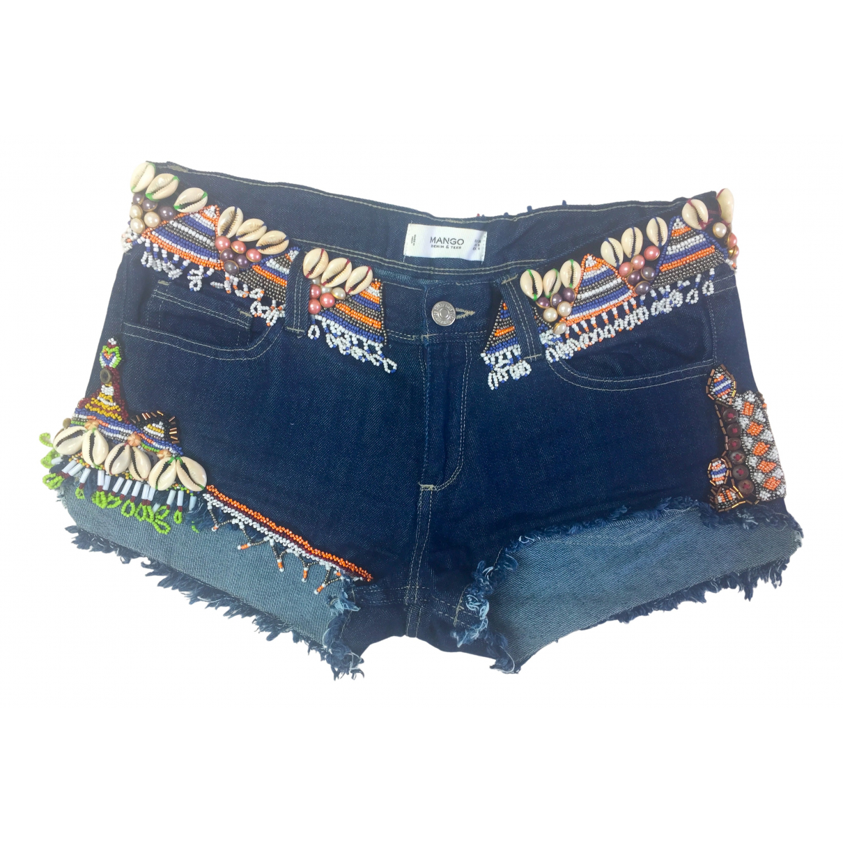 Blue denim - jeans shorts Mango Blue 